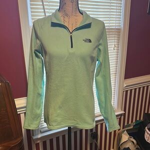 The North Face Green Fitted Zippered Hoodie